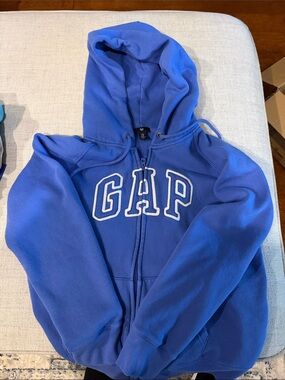 GAP Women’s Royal Blue Zip Hoodie with Logo